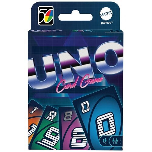 ของเล่น เกม บอร์ดเกม อูโน่ แมทเทล ของแท้ Mattel UNO Iconic Series 1980s Matching Card Game