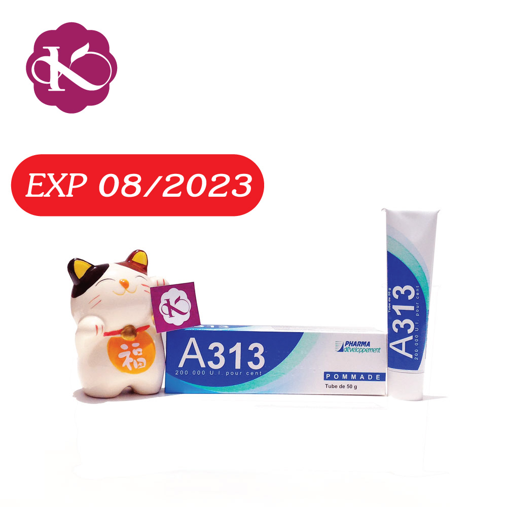 A313 Vitamin A Pommade Cream ราคาดีงาม ซื้อ ที่ไหน ครีม วิตามินเอ เข้มข้น ลดริ้วรอย กระชับรูขุมขน 50g.