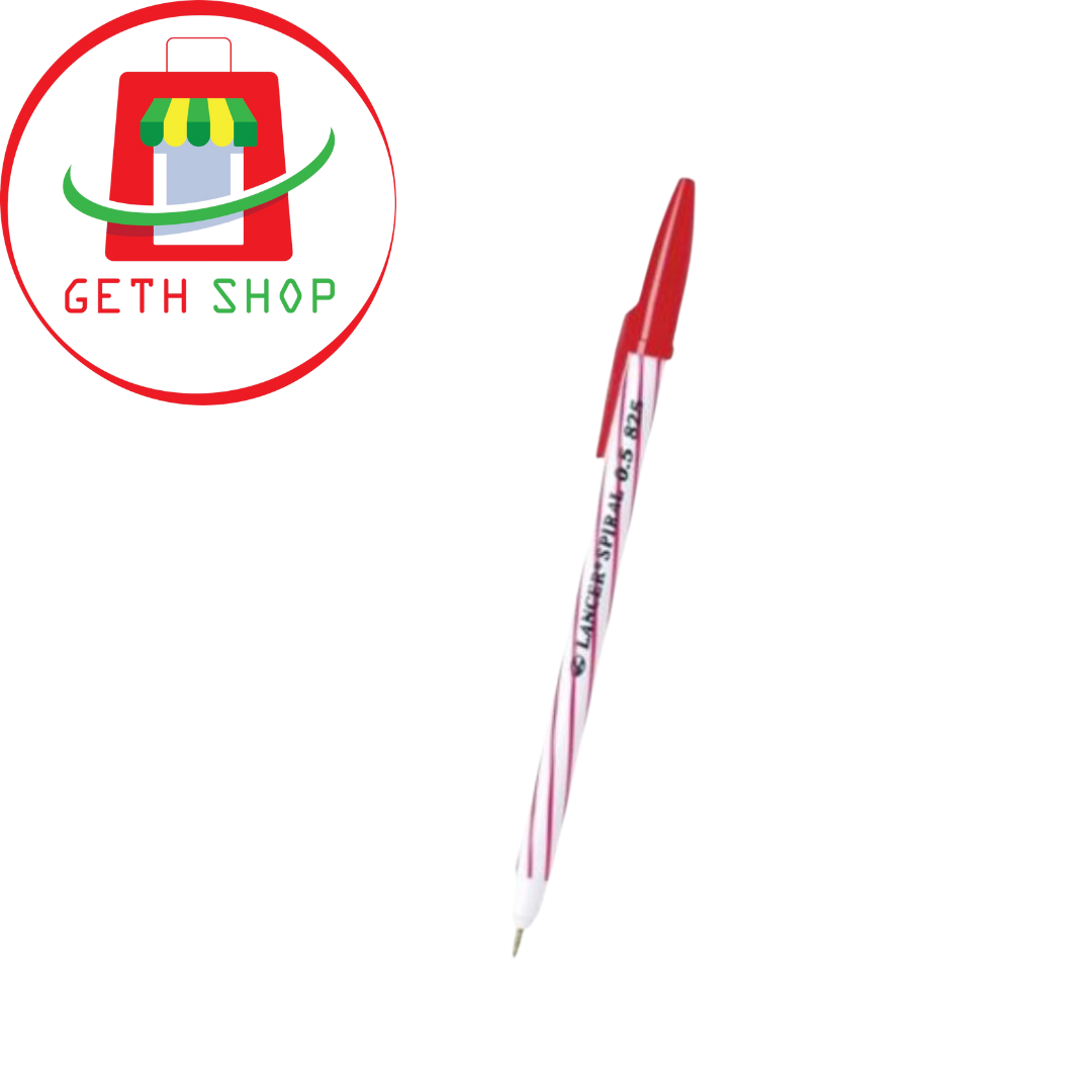 ปากกาน้ำเงิน 0.5 ปากกาแดง 0.5 ปากกาดำ 0.5 ปากกา แลนเซอร์ ปากกำแลนเซอ ปากกา lancer ปากกาเขียนดี ปากกาดีๆ lancer spiral 825 2001 ปากกาสำนักงาน ปากกาออฟฟิศ สี แดง สี แดง