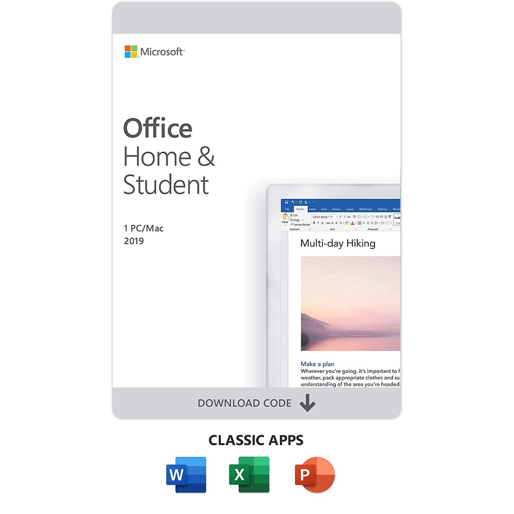 Microsoft Office Home and Student 2019 All Lng APAC EM PKL (Digital Key Code - Online Download)