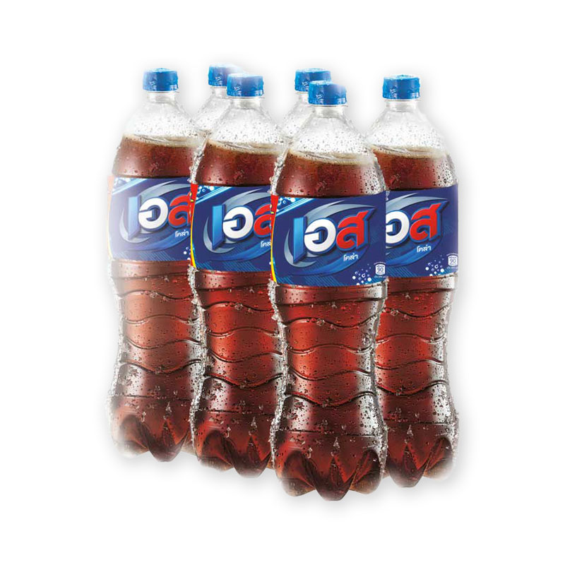 สินค้าใหม่ เอส น้ำอัดลม กลิ่นโคล่า 1.6 ลิตร แพ็ค 6 ขวด Est Cola Soft ...