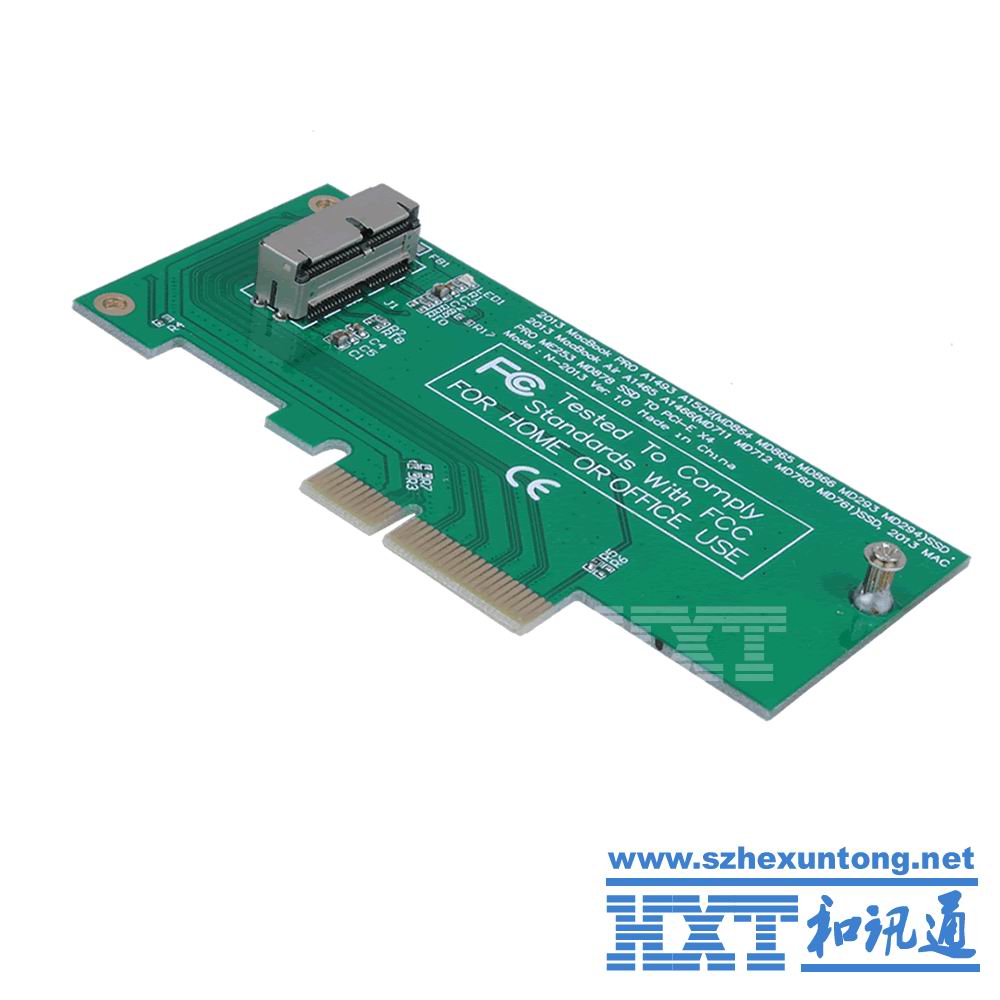 SSD to PCIe x4 converter adapter card สำหรับ Apple MacBook Pro&Air ปี 2013-2017 หมายเลขชิ้นส่วน A1398 A1502 A1465 A1466