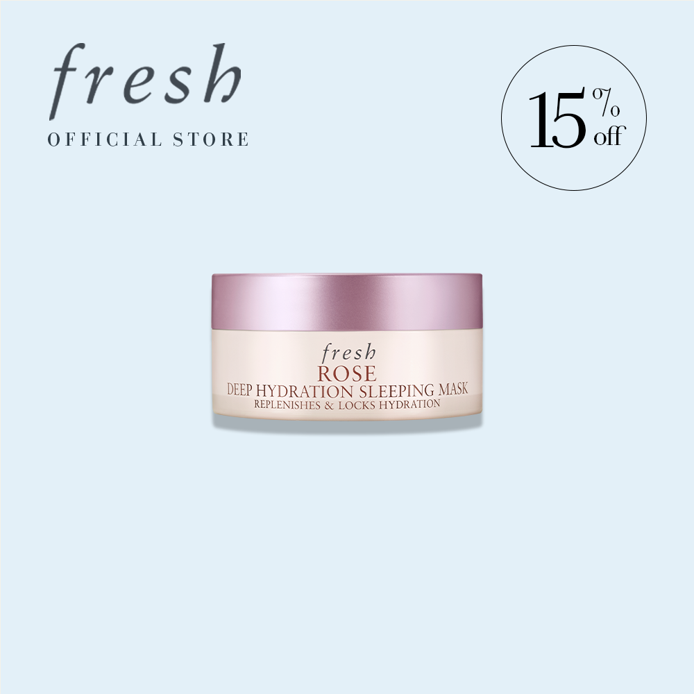 Fresh Rose Deep Hydration Sleeping Mask 30ml เฟรช โรส สลีปปิ้งมาส์ก เติมและเก็บกักความชุ่นชื้นยาวนาน เพื่อผิวเนียนนุ่ม อิ่มฟู ชั่วข้ามคืน