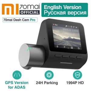 [รุ่นทั่วโลก] Xiaomi 70mai Dash Cam Pro 1944 จุดรถ DVR กล้อง Wifi ภาษาอังกฤษการควบคุมเสียงที่จอดรถการตรวจสอบ 140 FOV Night Vision