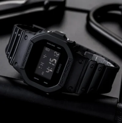 DW-5600BB Casio G-shock resin wrist watch, model DW-5600BB-1DR, 100% genuine, 1 year warranty from MIN WATCH