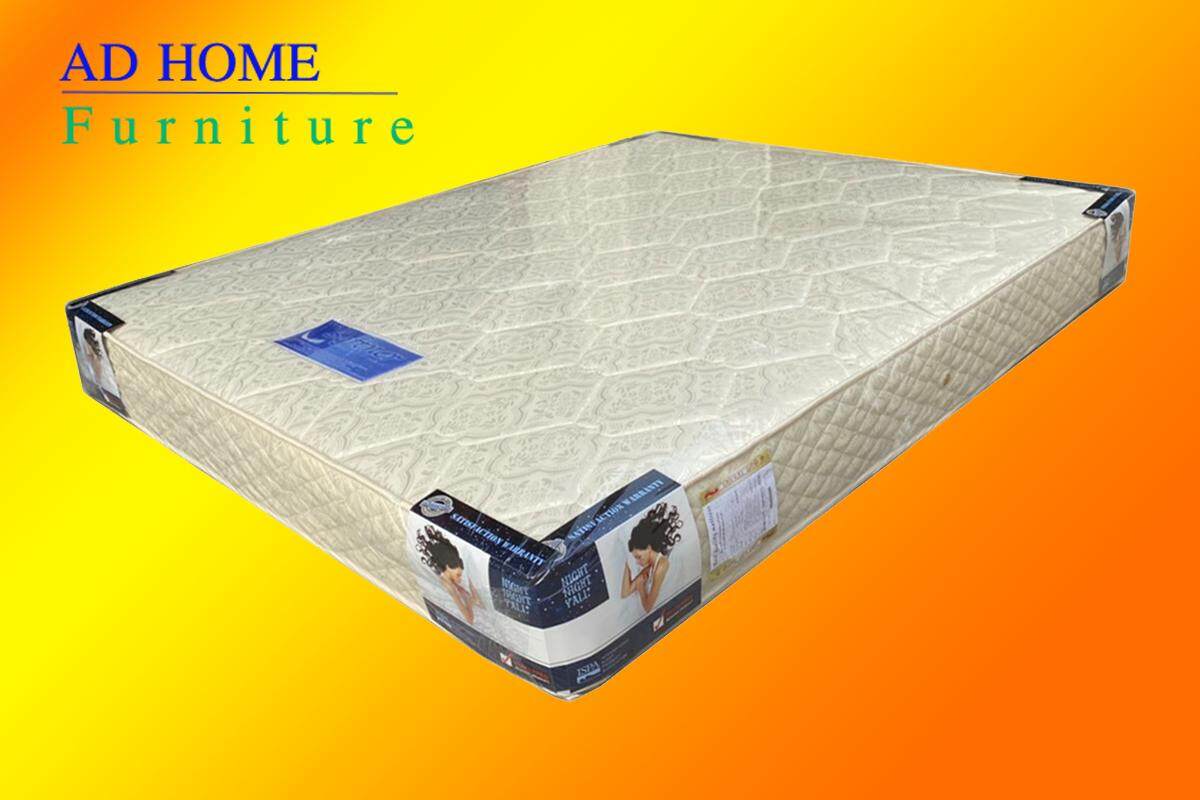AD HOME ***(โปร.ส่งฟรีทั่วไทย)*** ที่นอนสปริงคุณภาพ Best quality mattress ขนาด 6 ฟุตหนา 8 นิ้ว รุ่น Softner สีครีม