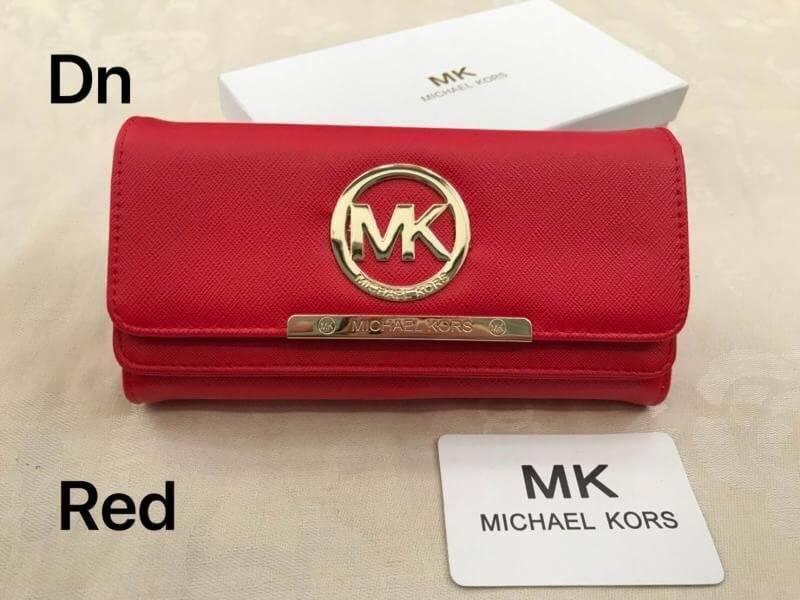 กระเป๋าสตางค์ MK สี พริกแดง สี พริกแดง