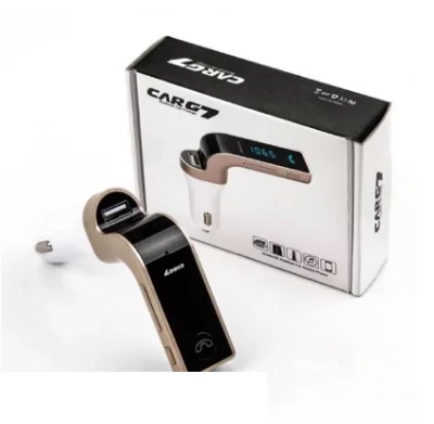 CAR G7 อุปกรณ์รับสัญญาณบลูทูธในรถยนต์ Bluetooth FM Transmitter MP3 Music Player SD USB Charger for Smart Phone & Tablet