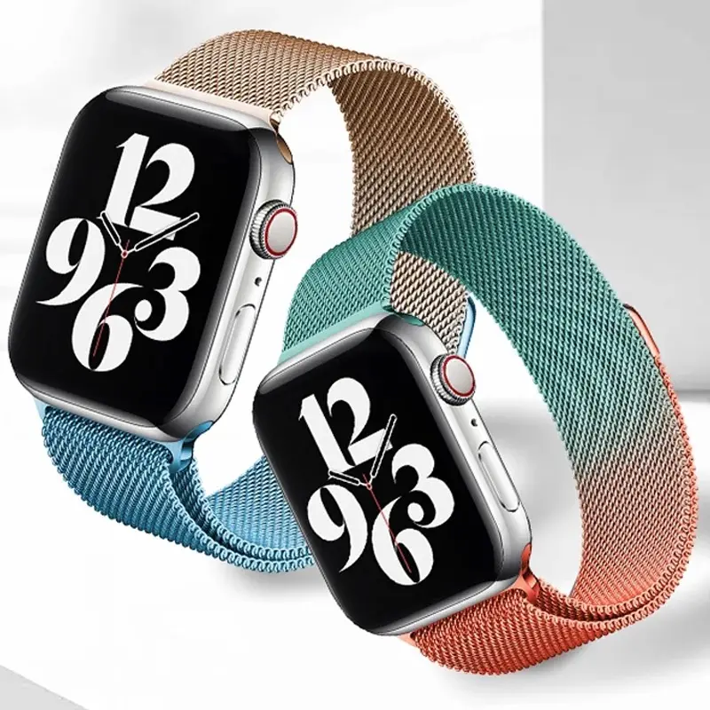 ภาพสินค้าNew Colors สาย Apple Watch Milanese Loop ใส่ได้ทั้ง series 8/7/6/SE/5/4/3/2/1 มีทั้งขนาด 38/40/41 & 42/44/45/49 mm จากร้าน Yori.iwatch บน Lazada ภาพที่ 4