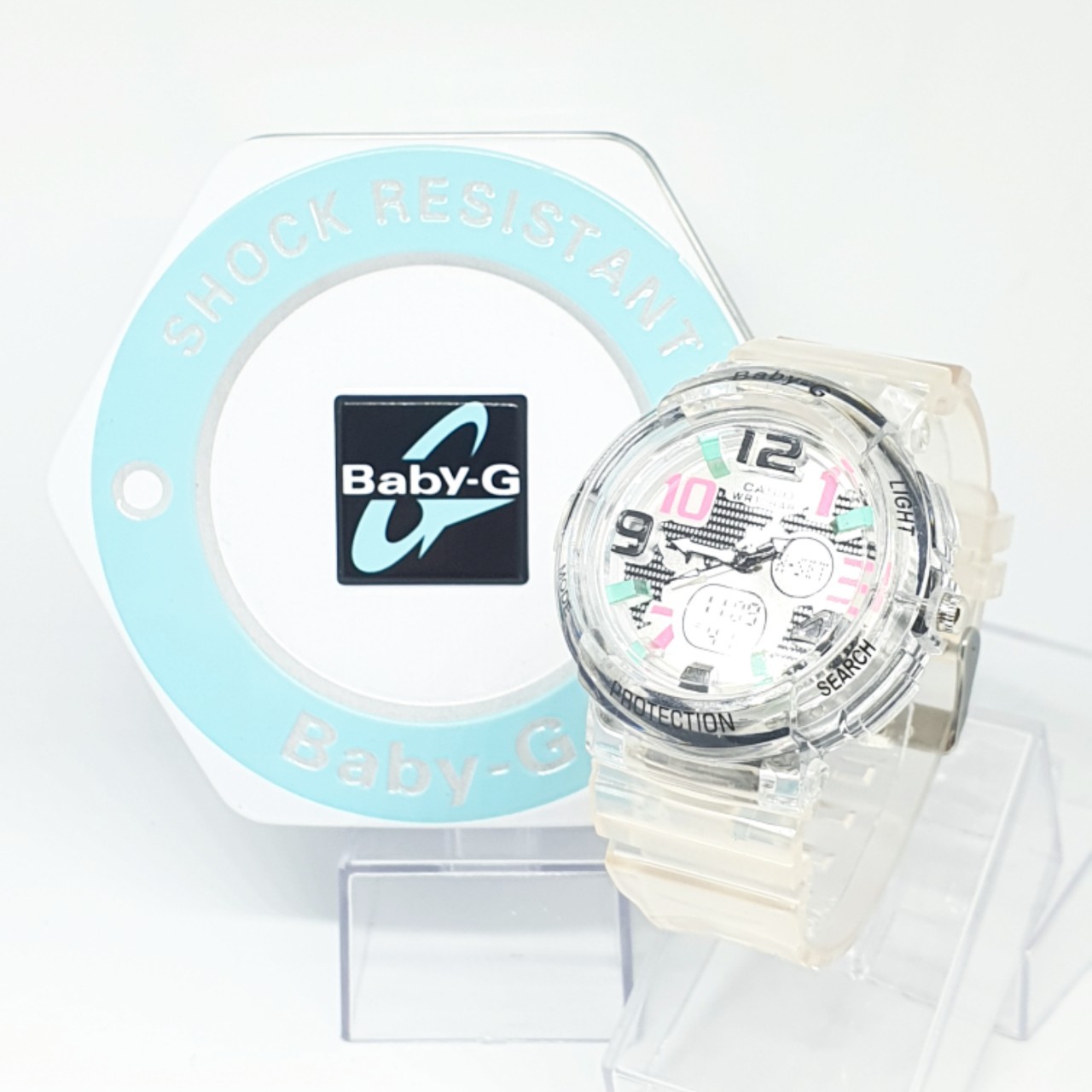 Casio BabyG เบบี้จี นาฬิกาเด็กโต ระบบเข็ม (ฟรีกล่อง) นาฬิกาข้อมือ เด็กโต เด็กนักเรียน นาฬิกาข้อมือเด็กหญิง RC411