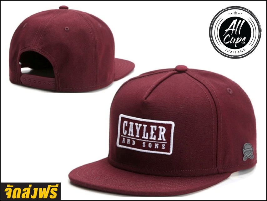 หมวก หมวกแก๊ป Snapback Cap CAYLER&SON - เลือดหมู