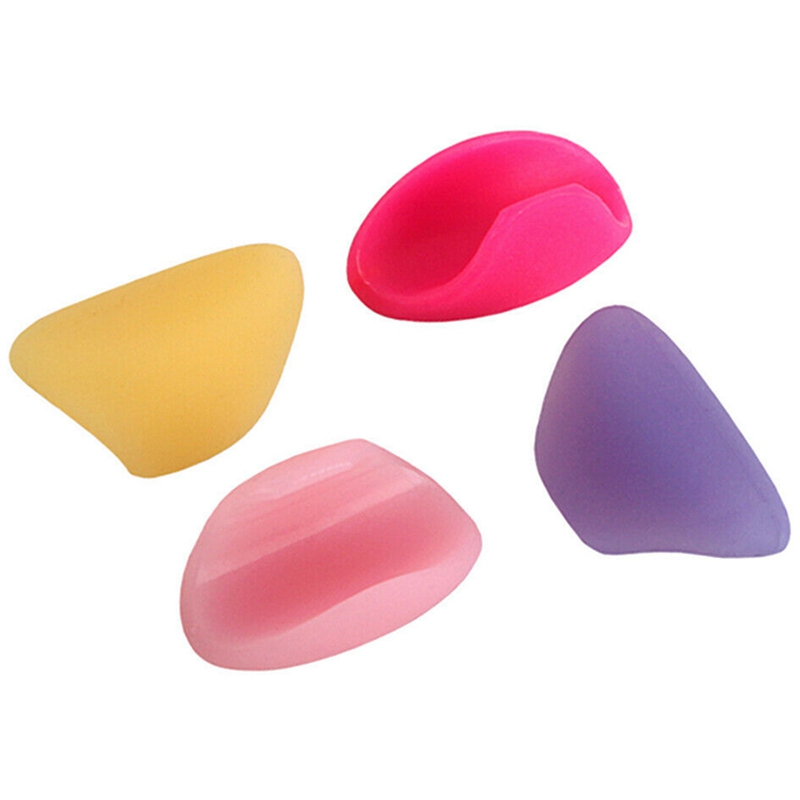 4Pcs Flute Thumb Rest Cushion Soft Silicone Finger Cover for Flute Wind