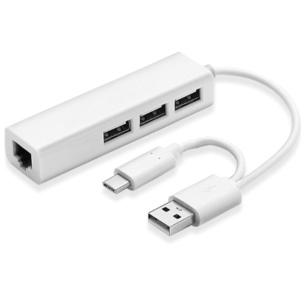ลดราคา 3 พอร์ตUSB 3.0 Hub USB + Type-C USB 2.0 Lan Rj45 สายเคเบิลเครือข่ายแบบพกพาข้อมูลความเร็วสูงHub #สินค้าเพิ่มเติม แดปเตอร์ สายแปลงสายไฟ PCS Gold HDMI Extender