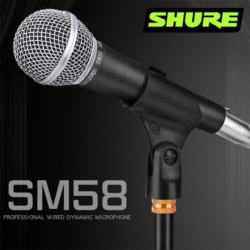 SHURE SM58S แบบใช้สายไมโครโฟน. สายไมโครโฟน。ไมโครโฟนสด。ไมโครโฟนแบบไดนามิกชุดบันทึกไมโครโฟน. กลางแจ้ง KTV
