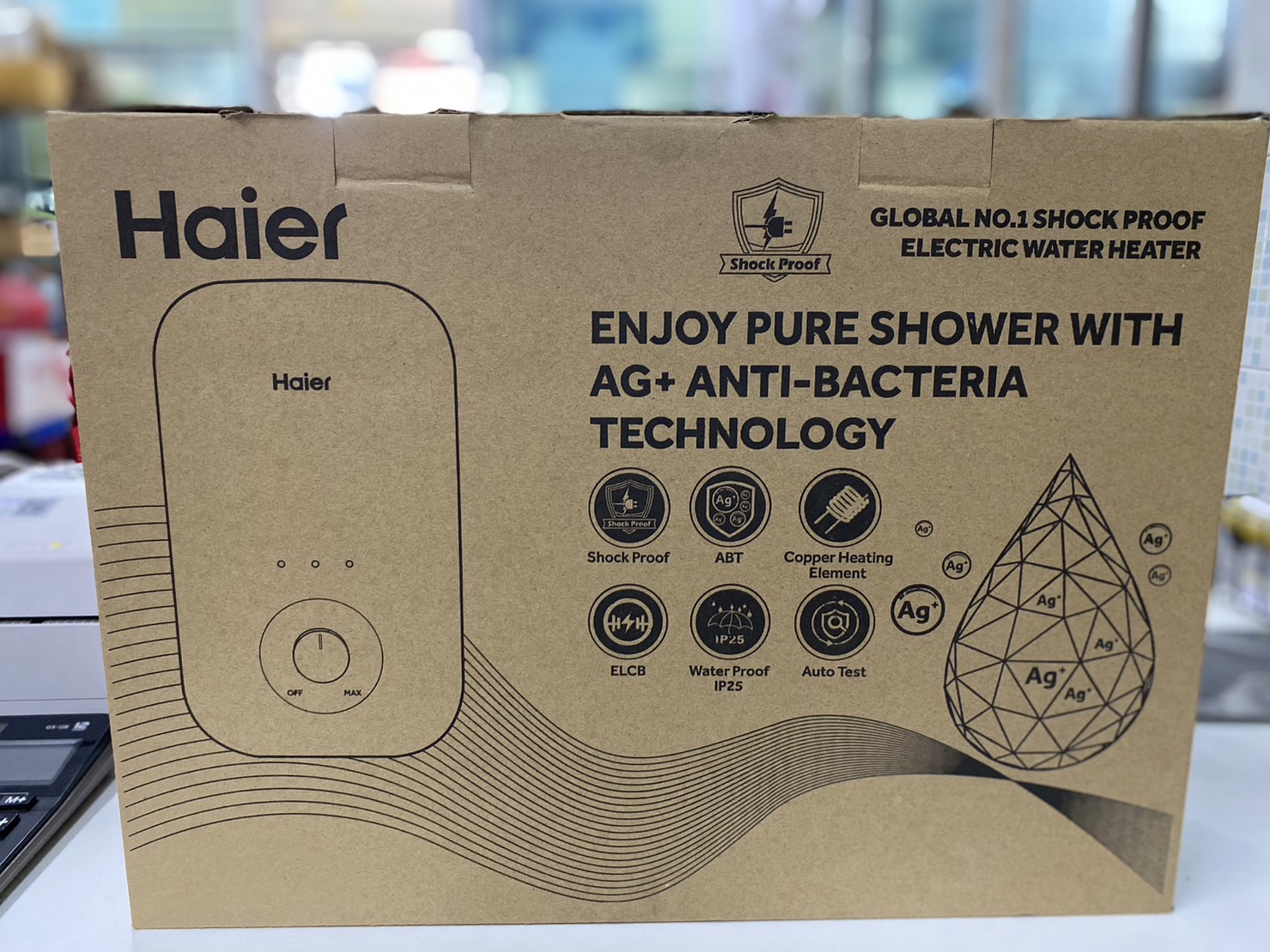 HAIER เครื่องทำน้ำอุ่น A1 Series (4500 วัตต์) รุ่น EI45A1(W) | Lazada.co.th