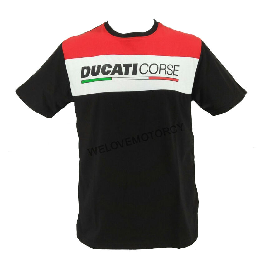 เสื้อยืดแขนสั้น Ducati ผ้า Cotton 100% มีประสิทธิภาพในการซับเหงื่อสูง เนื้อผ้านิ่ม ไม่หด ยืดหยุ่น ทนทาน