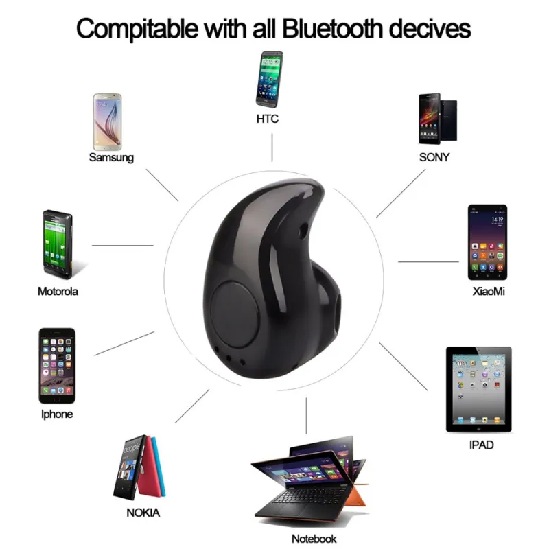 ภาพสินค้าสามารถใช้ได้กับ Galaxy ทุกรุ่น Mini Bluetooth 4.1 s530 หูฟังบลูทูธ 4.1 เล่นเพลง ฟังเพลง มีไมค์ รับสาย วางสายสนทนาได้ ขนาดเล็กใส่พอดีหู (สี) จากร้าน Scallop บน Lazada ภาพที่ 7