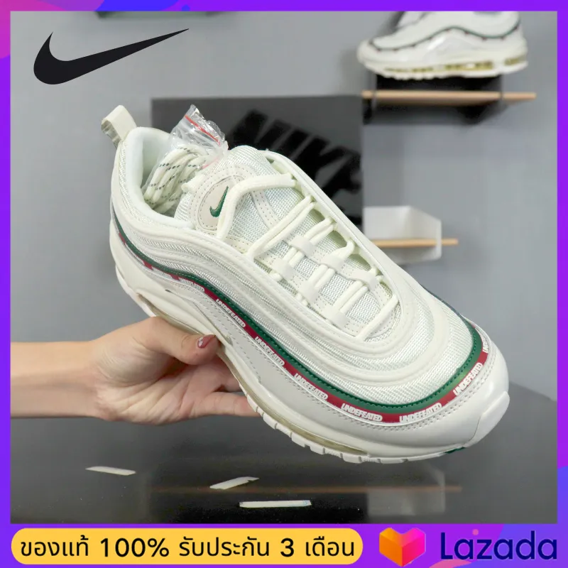 【โปรโมชั่นของแท้อย่างเป็นทางการ】วรรคเดียวกันในห้าง Nike Air Max 97 รองเท้ากีฬา รองเท้าผู้ชาย รองเท้าผู้หญิง รองเท้าลำลอง การทำให้หมาด ๆ อ่อนนุ่ม รองเท้าตาข่าย รองเท้าวิ่ง AJ1986-100 ร้านค้าอย่างเป็นทางก