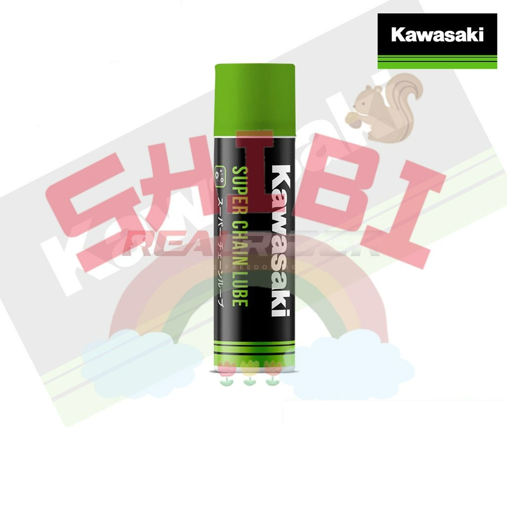 สินค้าภายในประเทศ !!!สเปรย์หล่อลื่นโซ่ Kawasaki Super Chain Lube