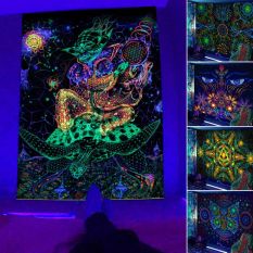 FONTEN NGHỆ THUẬT Trippy psychedelic Psychedlic Hippie Tranh tường Nấm Tấm thảm Vải nền