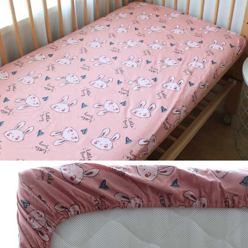 Baby Crib Fitted Sheet Cotton Baby Cot Bedding For Newborns Kid Bed