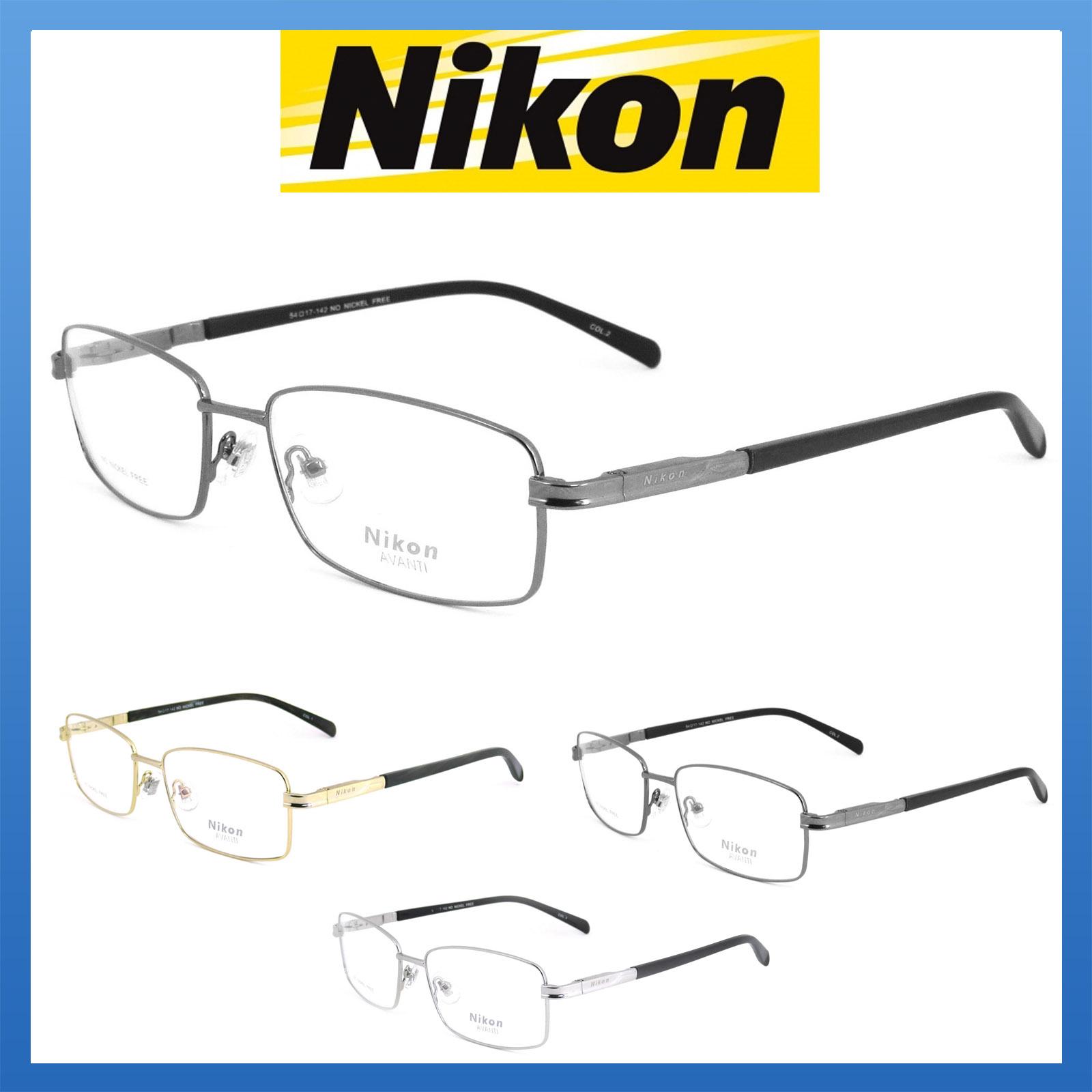 Nikon แว่นตารุ่น NC 1390 Rectangle ทรงสี่เหลี่ยมผืนผ้า กรอบเต็ม ขาสปริง วัสดุ สแตนเลส สตีล (สำหรับตัดเลนส์) Full frame Eyeglass Spring leg Stainless Steel material Eyewear Top Glasses ทางร้านเรามีบริการรับตัดเลนส์