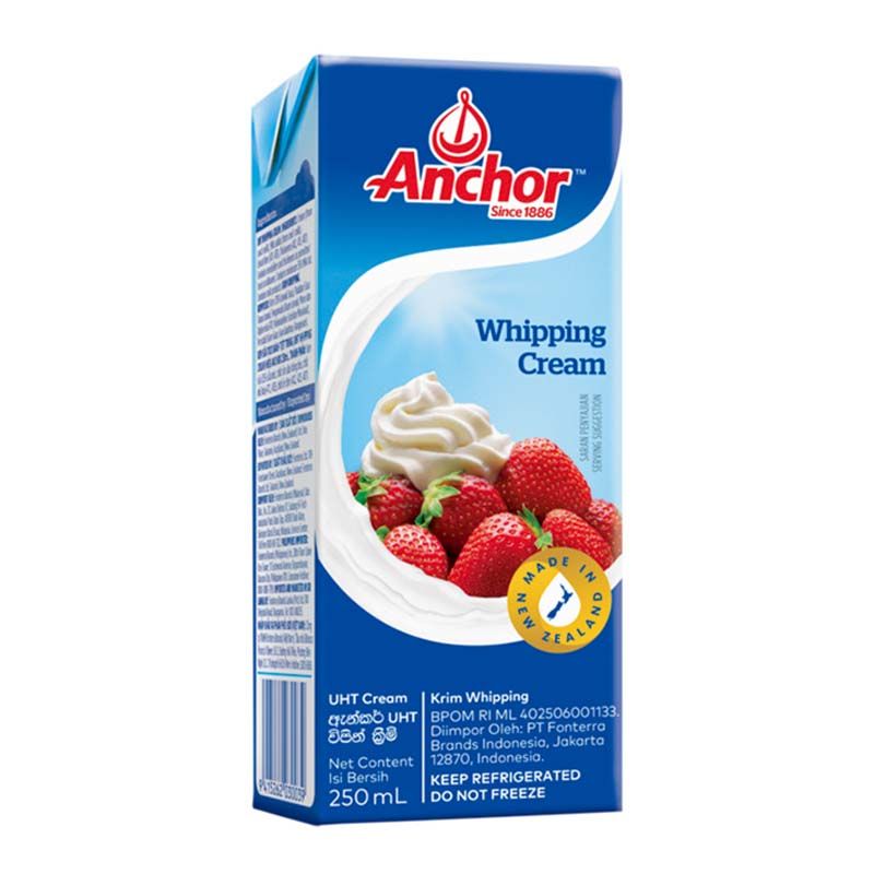 แองเคอร์ วิปปิ้งครีม 250 มล.Anchor whipping cream 250 ml.