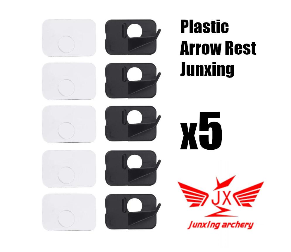 [มือขวา RH] 5x ธนู Plastic Archery Arrow Rest for Recurve Bow Junxing Code:JX817 Color: BLACK