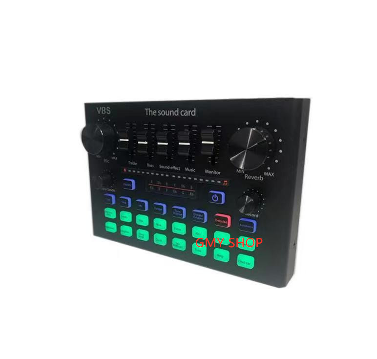 V8S Audio V8 Stereo Headset Microphone cast Streamer Live Sound Card