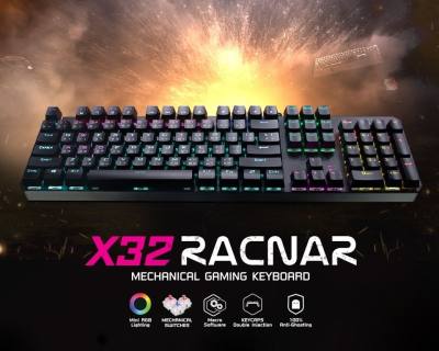 NUBWO X32 Racnar MiNi RGB Mechanical Gaming Keyboard คีย์บอร์ดเกมมิ่ง - (สีดำ)
