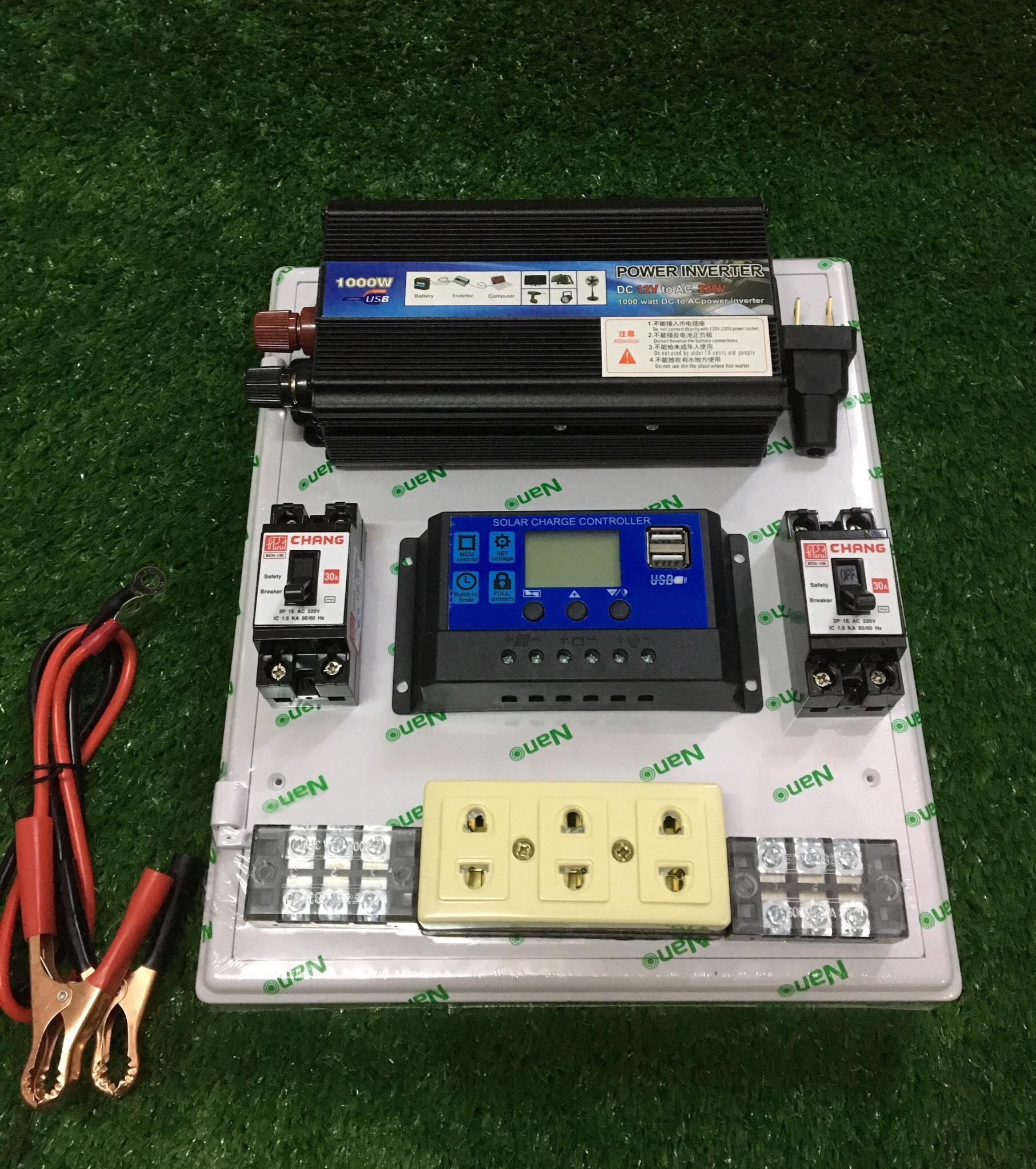 ชุดคอนโทรล ไฟบ้าน220V ชุด ชาร์จเจอร์ โซล่าเซลล์ พลังงานแสงอาทิตย์ รุ่น 1000W ชุด12Vและ12V to 220V (ชุดจัดเซ็ต อุปกรณ์ สำหรับลูกค้าไปประกอบเอง)