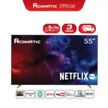 ภาพขนาดย่อของภาพหน้าปกสินค้าAconatic LED Netflix TV Smart TV สมาร์ททีวี (Netflix License) 4K UHD ขนาด 55 นิ้ว รุ่น 55US534AN (รับประกัน 3 ปี) จากร้าน Aconatic.official บน Lazada ภาพที่ 1