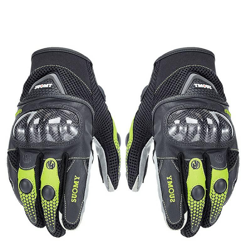 ถุงมือขับมอไซค์ suomy รุ่น. ST15 แบบระบายอากาศ และกราด์คาร์บอนกันกระแทก