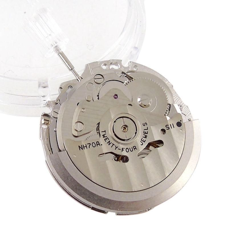 Japan NH70/NH70A Hollow Automatic Watch Movement 21600 BPH 24 Jewels
