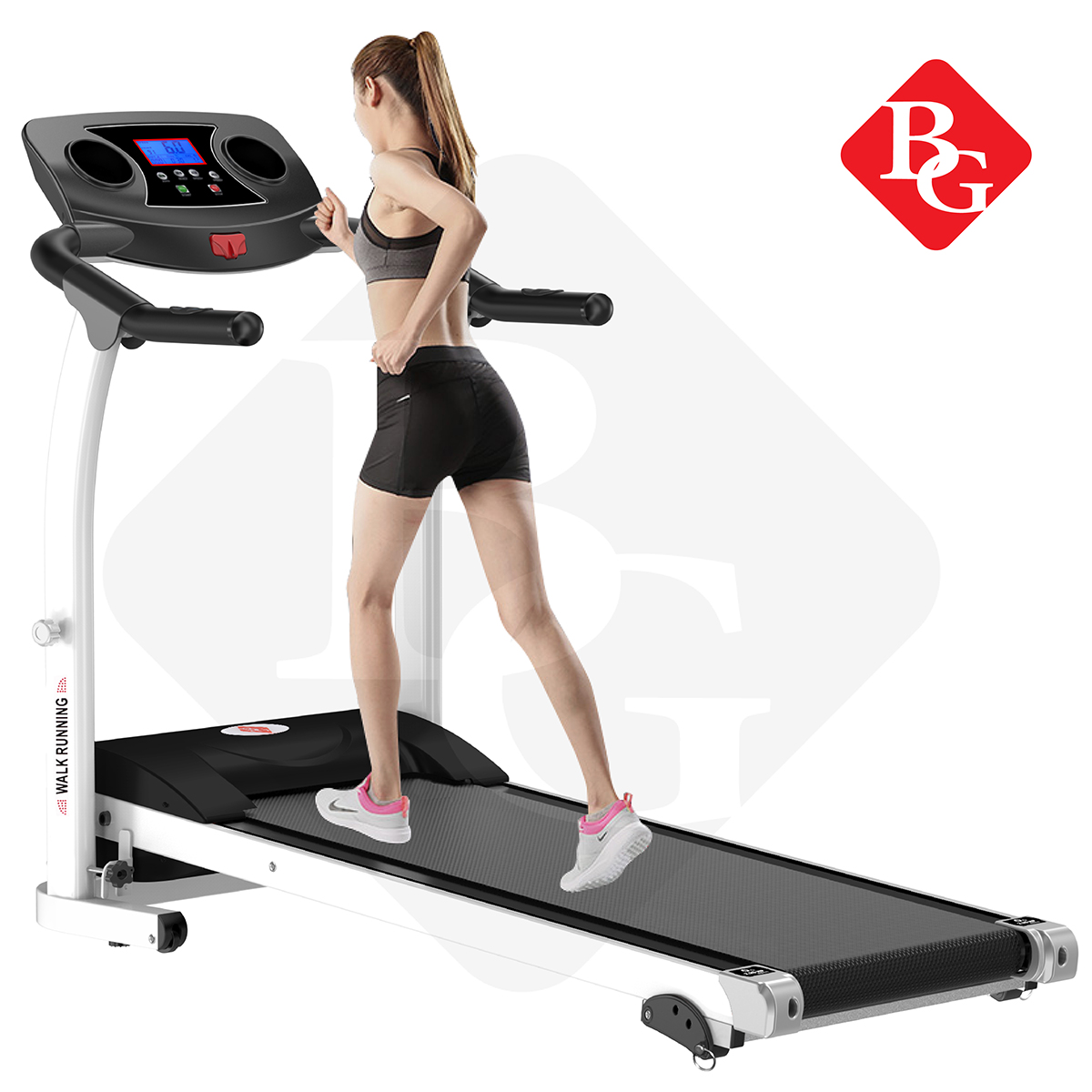 B&G Treadmill มี 12 ฟังก์ชั่น  Treadmill มอเตอร์ 2.0 HP (Single Function) ลู่วิ่ง ลู่วิ่งไฟฟ้า ลู่วิ่งฟิตเนส - รุ่น M2