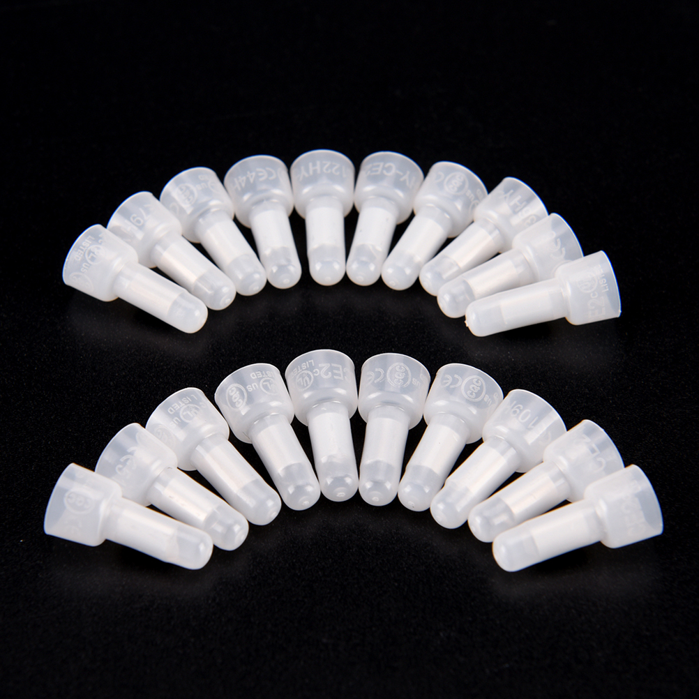 CJing 1000pcs Durable CE2X Closed-End Wire Connectors Crimp Terminals Cap for Electrical