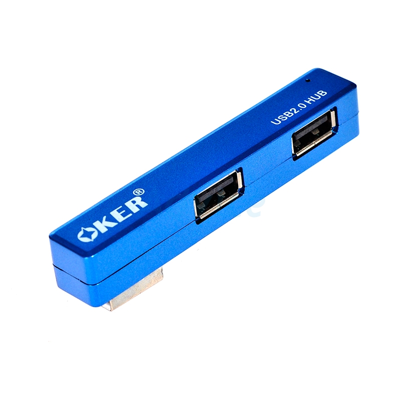 4 Port USB HUB OKER (H408) อุปกรณ์เชื่อมต่อ ประกัน 1Y