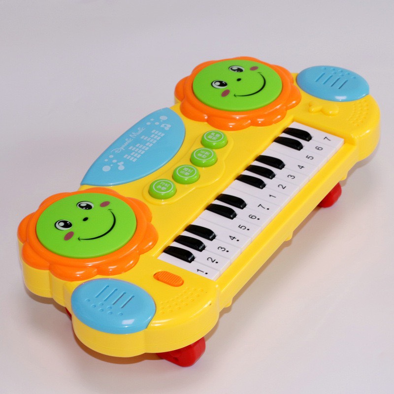 อวัยวะอิเล็กทรอนิกส์ของเด็ก เปียโนของเล่น เด็ก ๆ ตีกลอง ตีกลอง อวัยวะอิเล็กทรอนิกส์ เปียโนของเล่น  ของเล่นเด็ก คีย์บอร์ด ดนตรีหรรษา ขนาด