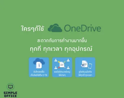 OneDrive 5 TB ไดรฟ์เก็บข้อมูลบนคลาวด์แบบส่วนตัว
