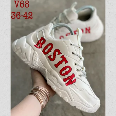 [Hot Sale] New MLB Boston รองเท้ากีฬา รองเท้าผ้าใบ สำหรับผู้หญิงพร้อมส่ง