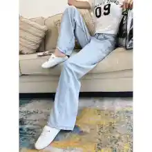 ภาพขนาดย่อของภาพหน้าปกสินค้าJeans กางเกงยีนส์ ผญ2022retro net red high waist large pocket wide leg straight pants tideกางเกงยีนส์ ผู้หญิงใหม่กางเกงย้อนยุคตาข่ายสีแดงเอวสูงกระเป๋าขนาดใหญ่ขากว้างก จากร้าน wardrobe บน Lazada ภาพที่ 5