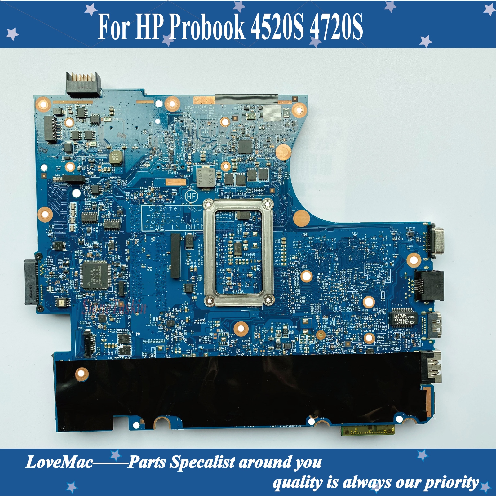 High Quality 598667 001 For Hp Probook 4520s 4720s Laptop Motherboard 48 4gk06041 Hm57 Ddr3 100 5599