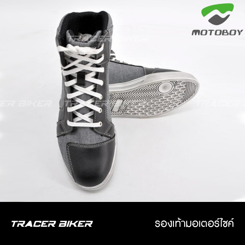 รองเท้าขี่มอเตอร์ไซค์ MOTOBOY รองเท้ามอเตอร์ไซค์ ดีไซน์แฟชั่น การป้องกันระดับสนามแข่ง รองเท้ามอไซค์หุ้มข้อ การ์ดข้อเท้ากันกระแทก พร้อมขอบสะท้อนแสง กันน้ำได้ คุณภาพดี จัดส่งฟรี