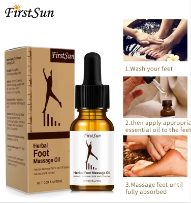 Firstsun น้ำมันนวดเท้า C0018 Herbal Foot Massage Oil น้ำมันนวดเท้าเพื่อสุขภาพ 10 ml.
