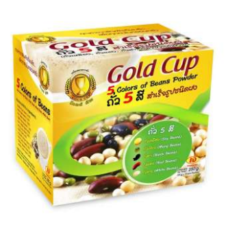 ถั่ว 5 สี สำเร็จรูปชนิดผง ตราโกลด์คัพ (Gold Cup) น้ำหนักสุทธิ 250 กรัม (25 กรัม x 10 ซอง) #SukCheeWa