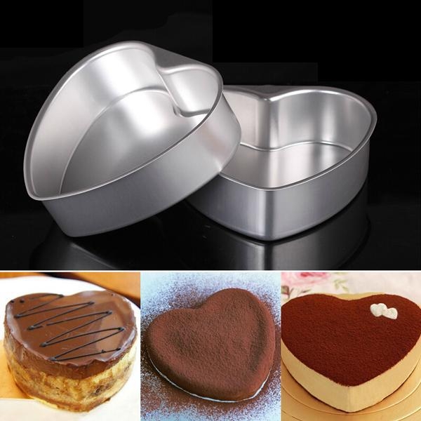 แม่พิมพ์หัวใจ ถาดอบขนมปัง 6 / 8 / 10 นิ้ว ฐานล่าง ถอดได้ แม่พิมพ์ถาดอบ สำหรับการทำเค้ก,ขนมปัง By สุวภัทร SWP Shop