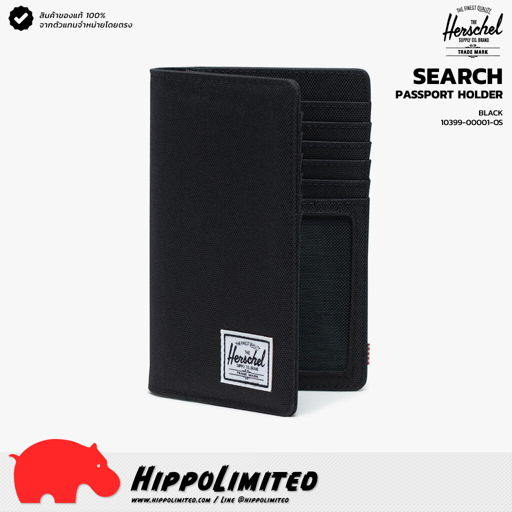 Herschel Search Passport Holder - Black