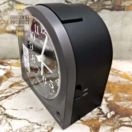 SEIKO นาฬิกาปลุก Alarm Clock (Snooze) QHE179K - สีดำ