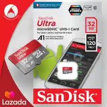 ภาพขนาดย่อของภาพหน้าปกสินค้าSandisk Ultra microSD Card SDHC ความเร็วอ่าน 120MB/s ความจุ 32GB Class 10 A1 (SDSQUA4-032G-GN6MN) ไม่มีอะแดปเตอร์ เมมโมรี่การ์ด แซนดิส Memory ประกัน Synnex 10 ปี แดงเทา จากร้าน Actioncam Thailand บน Lazada ภาพที่ 6