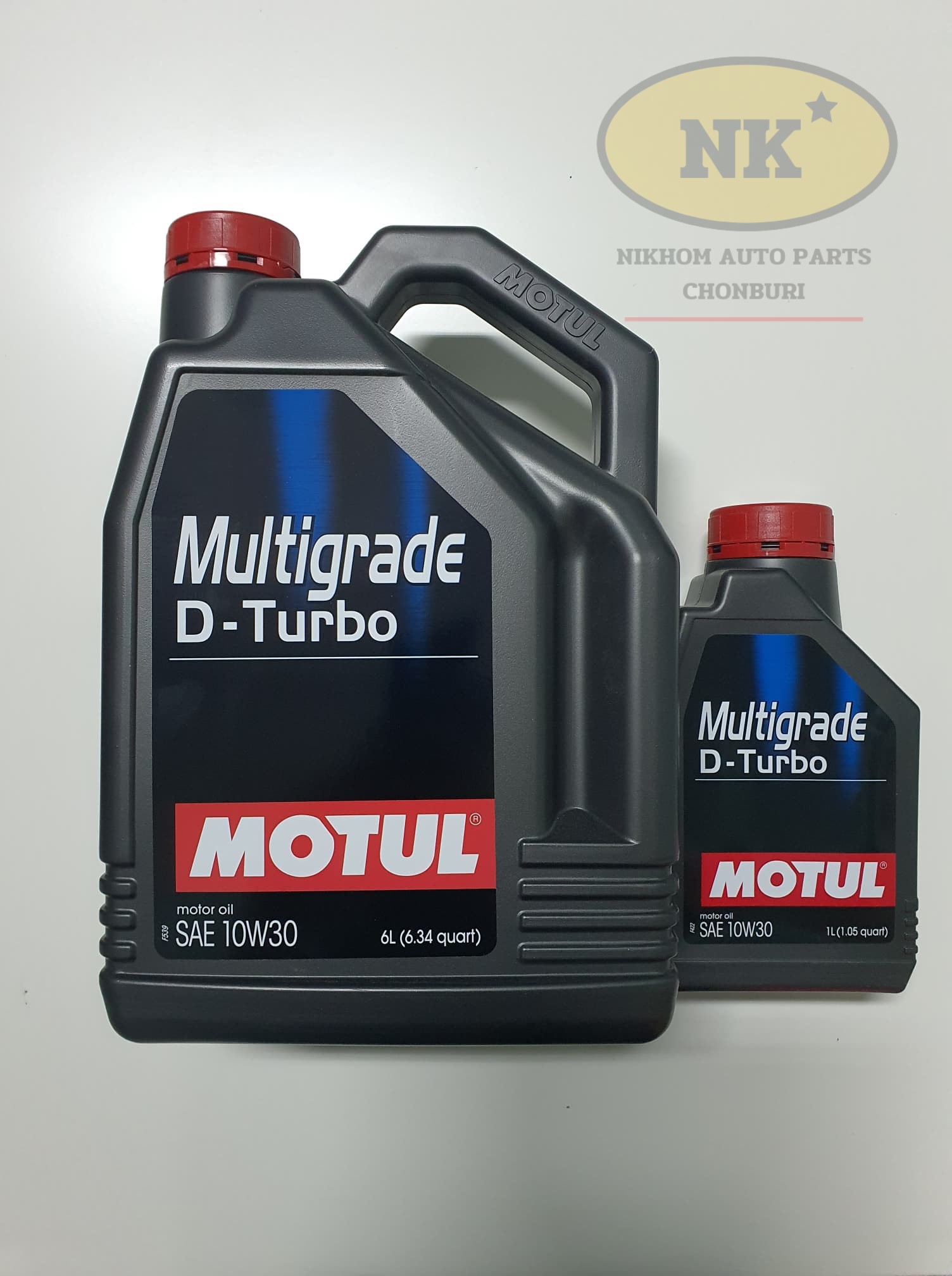 Motul Multigrade D-turbo 10W-30 น้ำมันเครื่อง กึ่งสังเคราะห์ ดีเซล 10W-30 6+1 L.